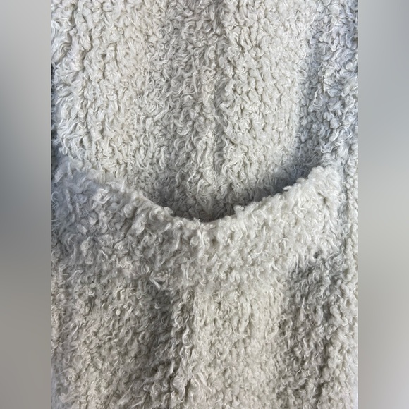 Vince Shaggy Long Coat Faux Shearling Sherpa Medium - Picture 8 of 15